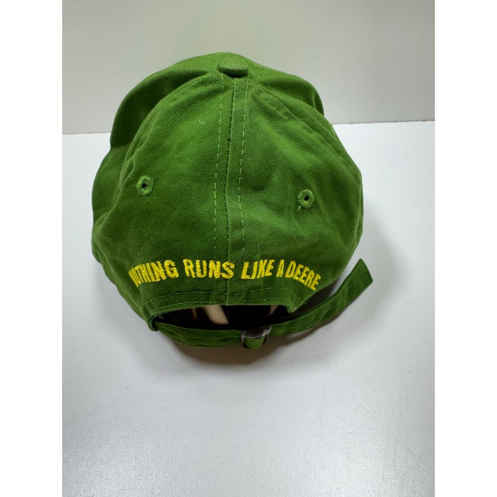 John Deere Green Ball Cap Hat One Size Fits All Embroidered Cary Francis Group - Picture 3 of 6